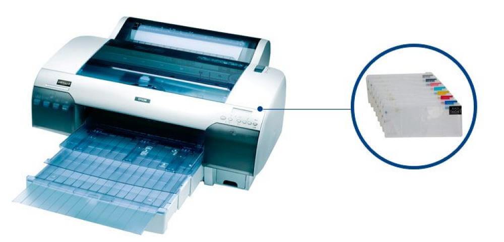 изображение Плоттер Epson Stylus Pro 4400 с ПЗК и чернилами - изображение 1