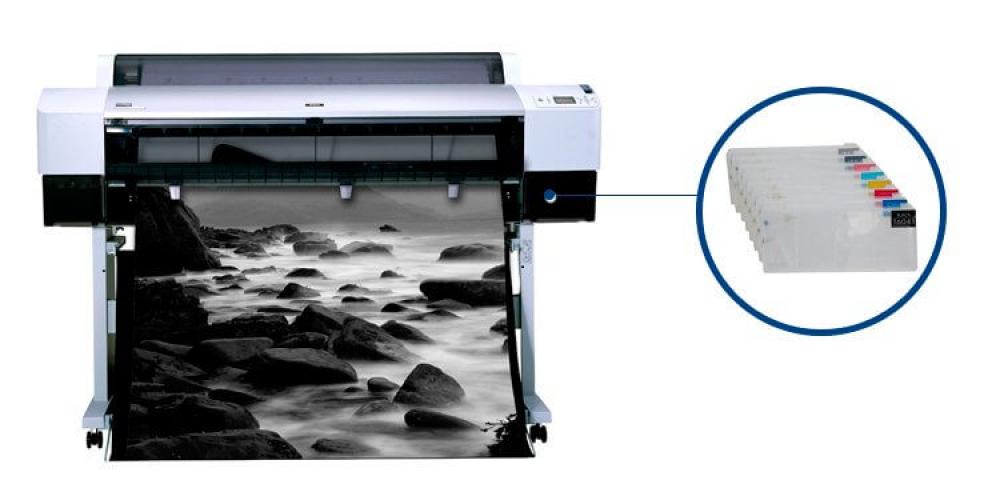 изображение Плоттер Epson Stylus Pro 9800 с ПЗК и чернилами - изображение 1