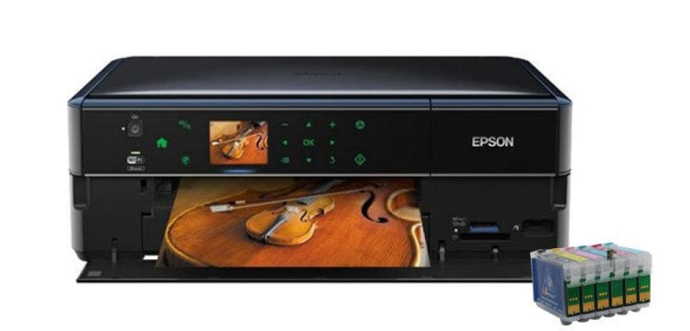 изображение МФУ Epson Stylus Photo PX730WD с ПЗК и чернилами - изображение 1