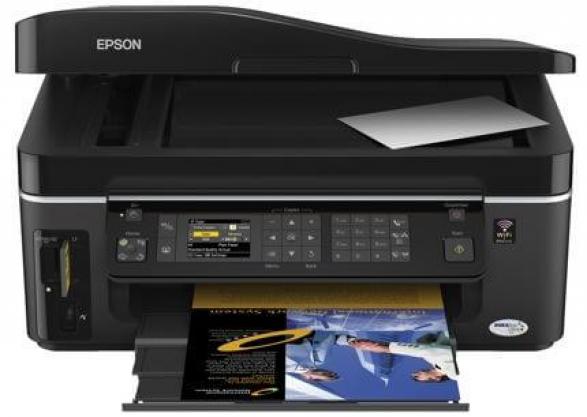 изображение МФУ Epson Stylus Office SX600 с ПЗК и чернилами