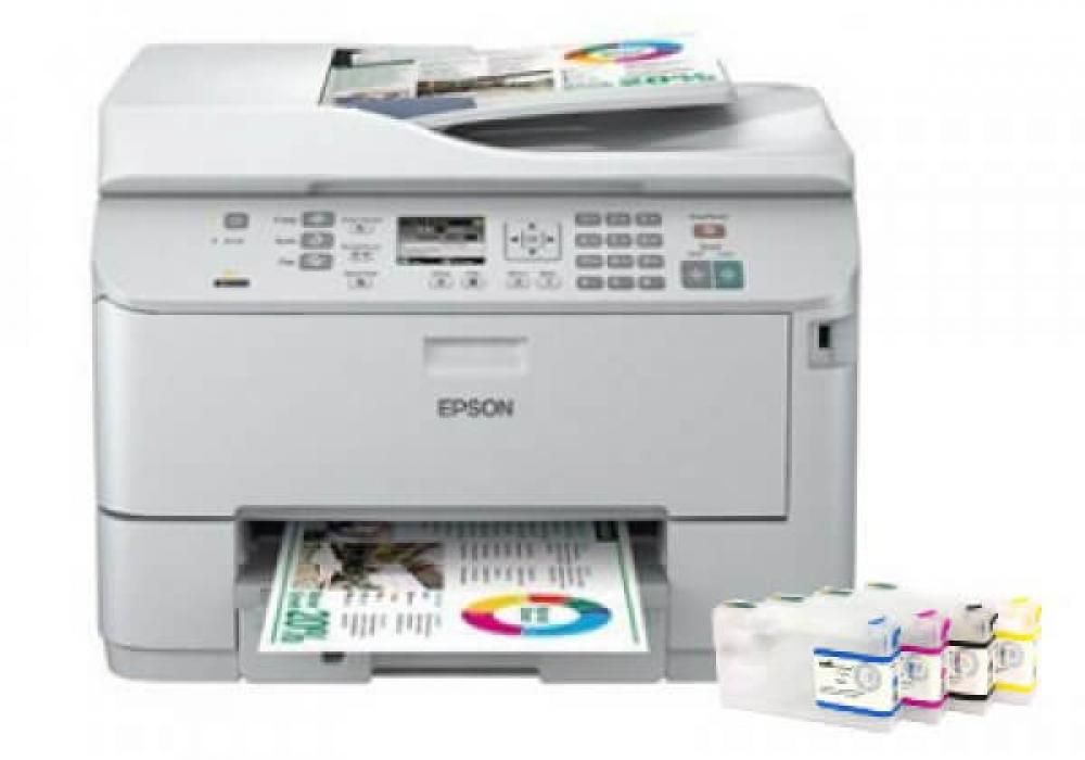 изображение МФУ Epson WorkForce Pro WP-4595DNF с ПЗК и чернилами - изображение 1