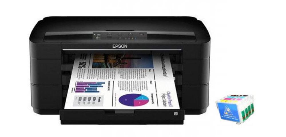 изображение Цветной принтер Epson WorkForce WF-7010 с ПЗК и чернилами - изображение 1