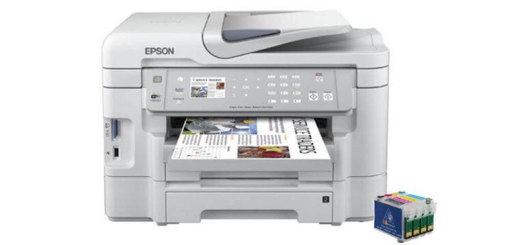 изображение МФУ Epson WorkForce WF-3530DTWF с ПЗК и чернилами - изображение 1