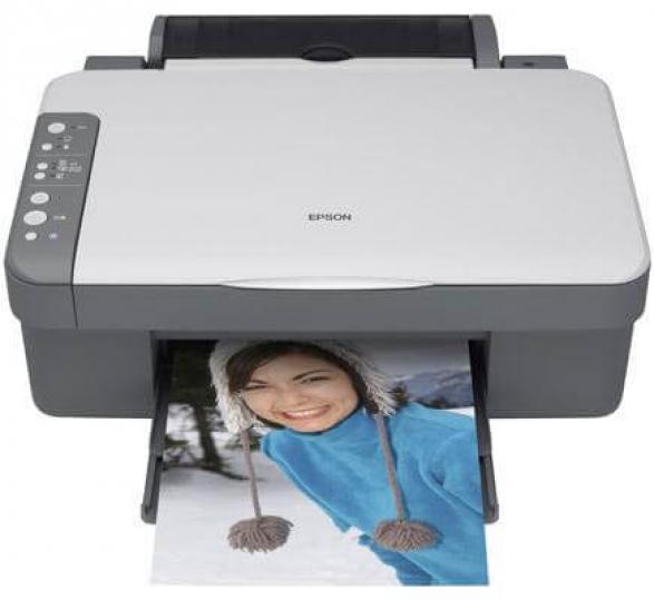 изображение МФУ Epson Stylus CX3700 с ПЗК и чернилами