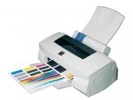 Цветной принтер Epson Stylus Photo 750 с ПЗК и чернилами
