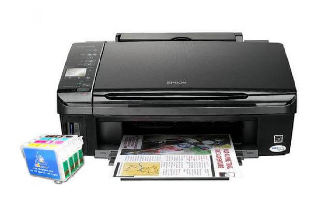 изображение МФУ Epson Stylus SX425W с ПЗК и чернилами - изображение 1