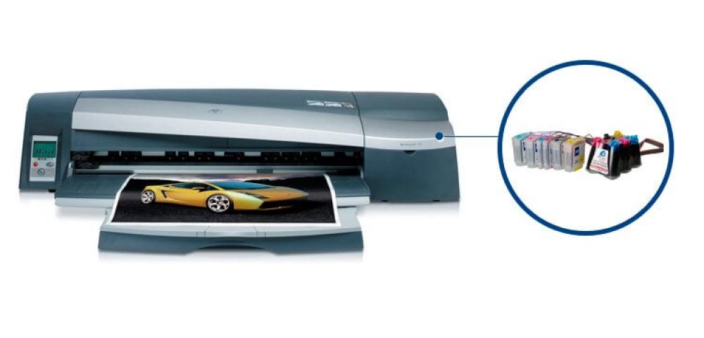изображение Плоттер HP DesignJet 120 с СНПЧ и чернилами - изображение 1