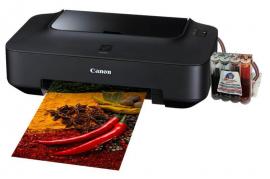 Принтер Canon Pixma iP2700 с СНПЧ и чернилами