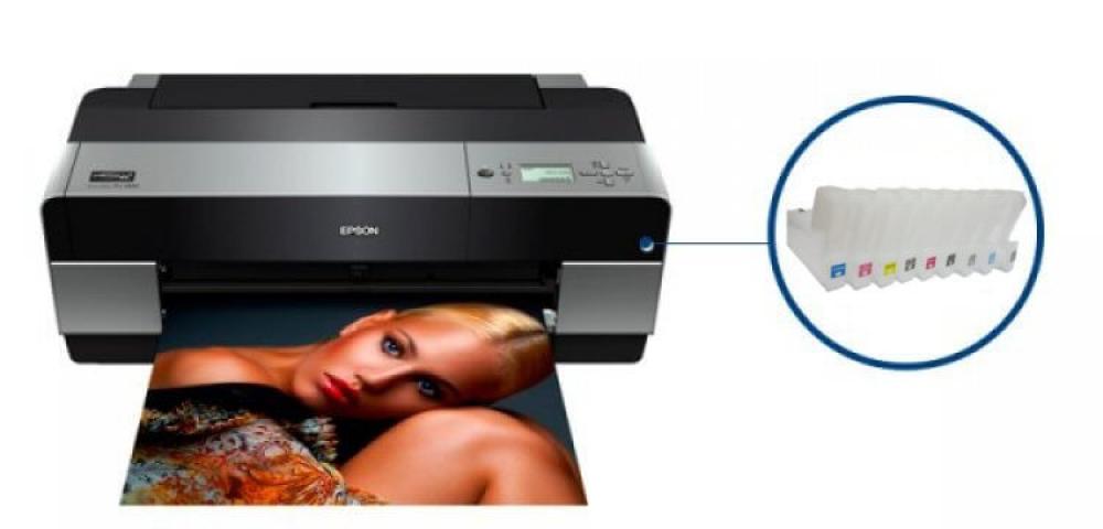 изображение Плоттер Epson Stylus Pro 3880 с ПЗК и чернилами - изображение 1