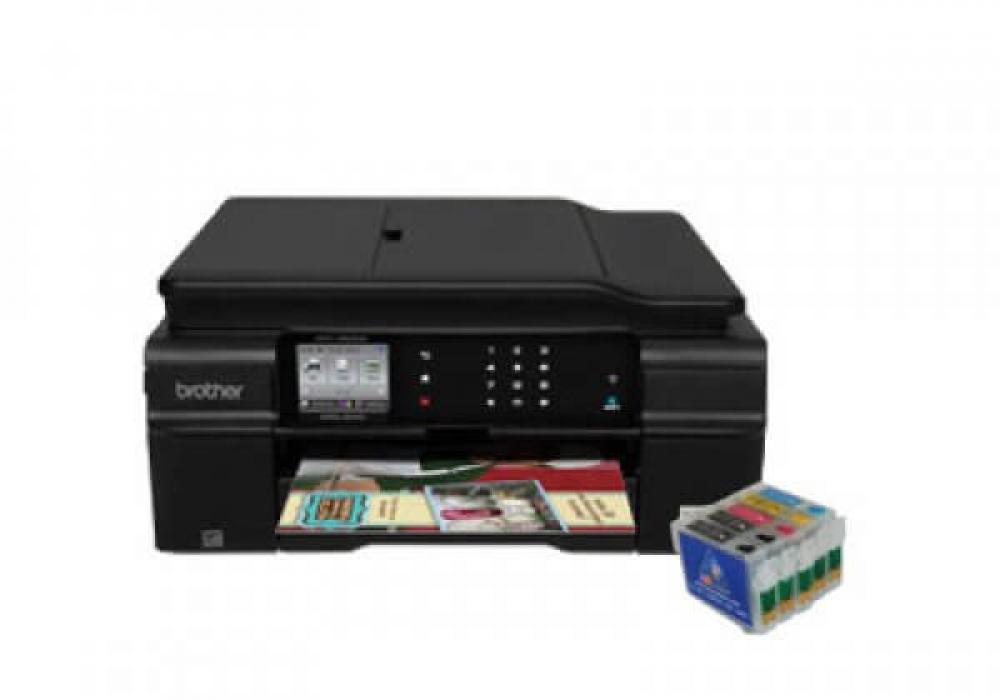 изображение МФУ Brother MFC-J650DW с ПЗК и чернилами - изображение 1