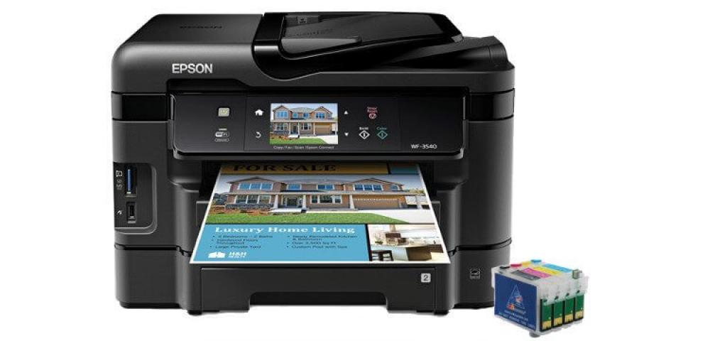 изображение МФУ Epson Workforce WF-3540 с ПЗК и чернилами (США) - изображение 1