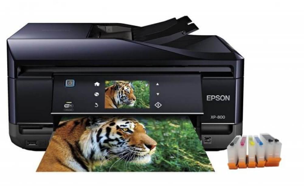 изображение МФУ Epson Expression Premium XP-800 Refurbished by Epson с ПЗК и чернилами - изображение 1
