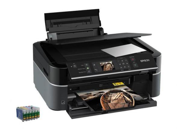 изображение МФУ Epson Stylus Photo PX650 с ПЗК и чернилами