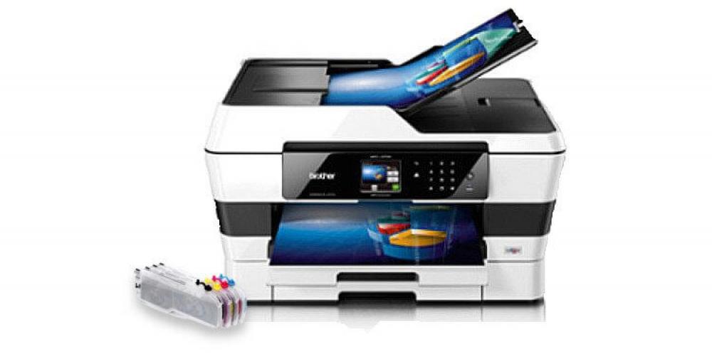 изображение МФУ Brother MFC-J3520 с ПЗК и чернилами - изображение 1